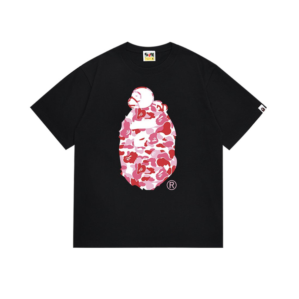 BAPE Pink Camo Ape Head Graphic T-Shirt
