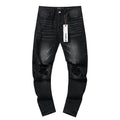 Purple Brand Distressed Black Washed Jeans
