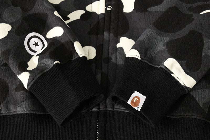 BAPE Shark WGM Camouflage Zip Hoodie