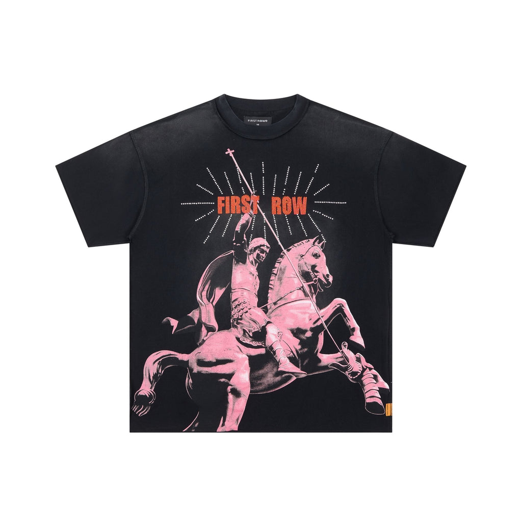 FIRST ROW Rising From Ruins Rhinestone Graphic T-Shirt