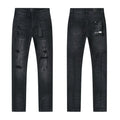 R+A Washed Distressed Black Jeans