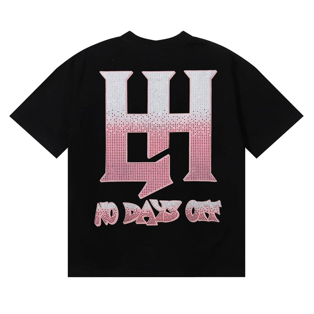 Life Hustlere Crying Woman Rhinestone Graphic T-Shirt