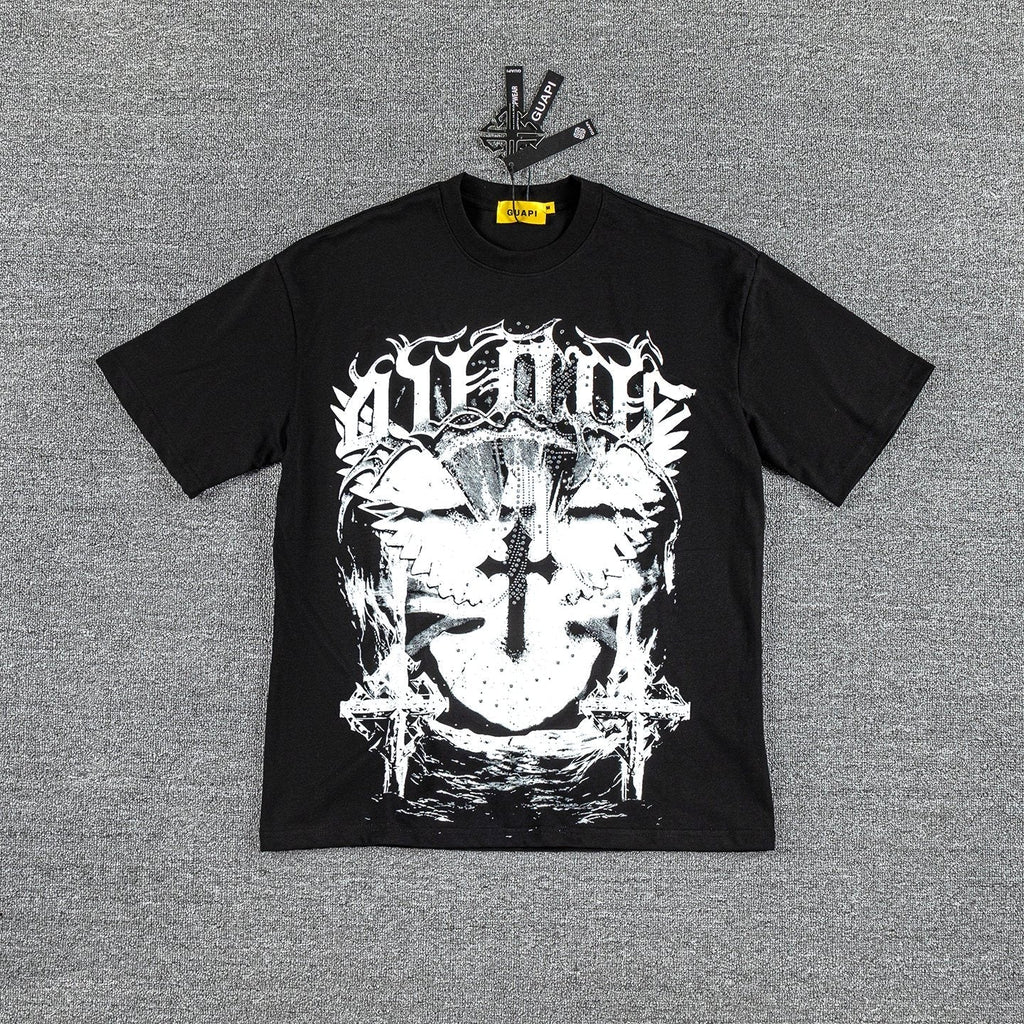 GUAPI Distressed Graphic T-Shirt
