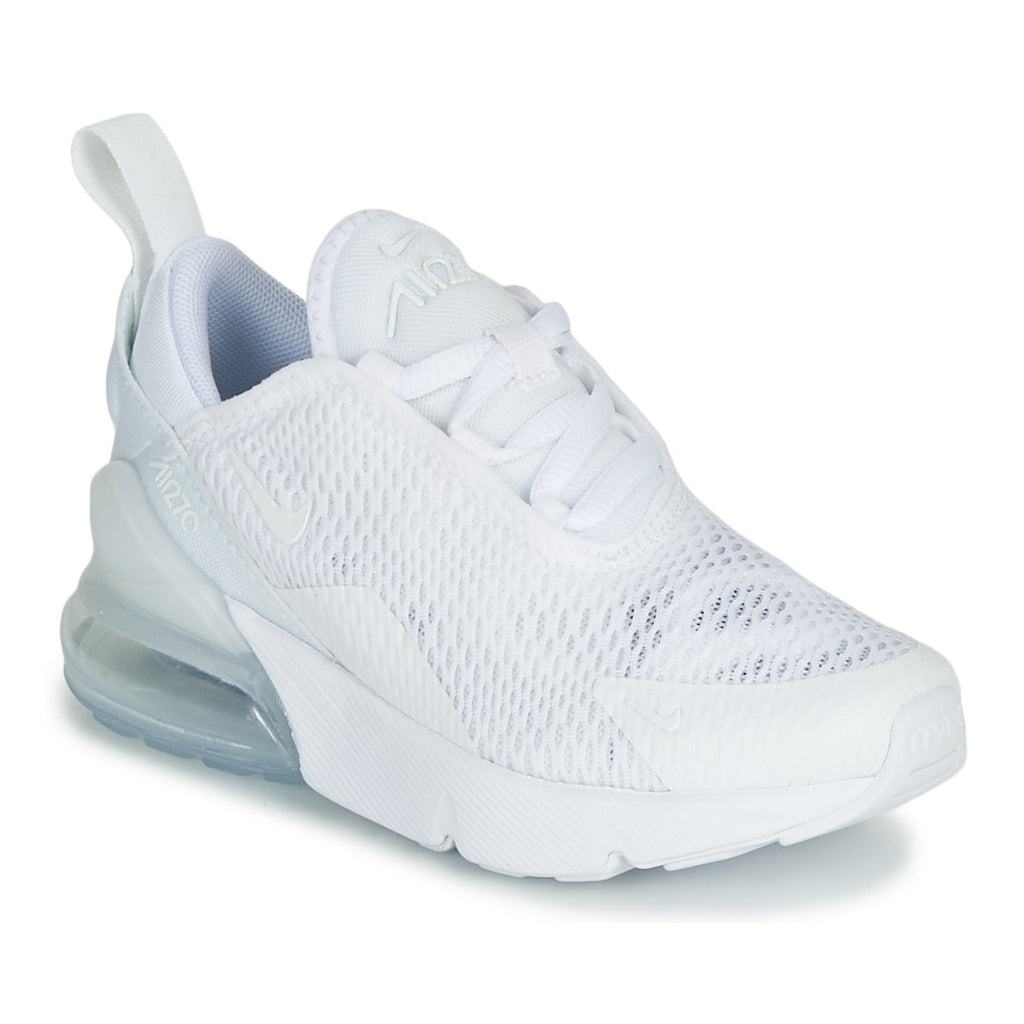 Little Kids Nike Air Max 270 White/Metallic Silver/White (AO2372 103)