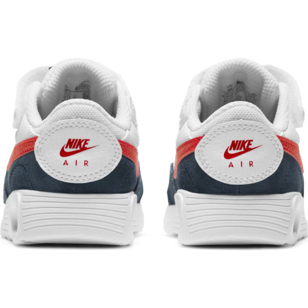Toddler's Nike Air Max SC White/University Red-Obsidian (CZ5361 103)