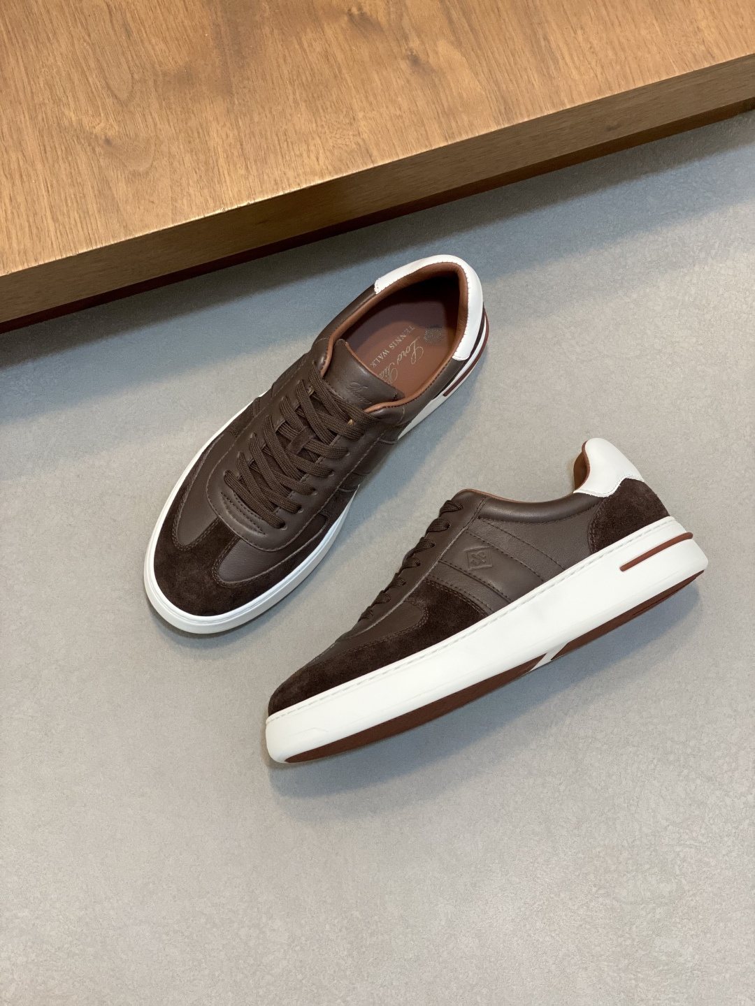 Loro Piana Men's Paneled Low-Top Sneakers