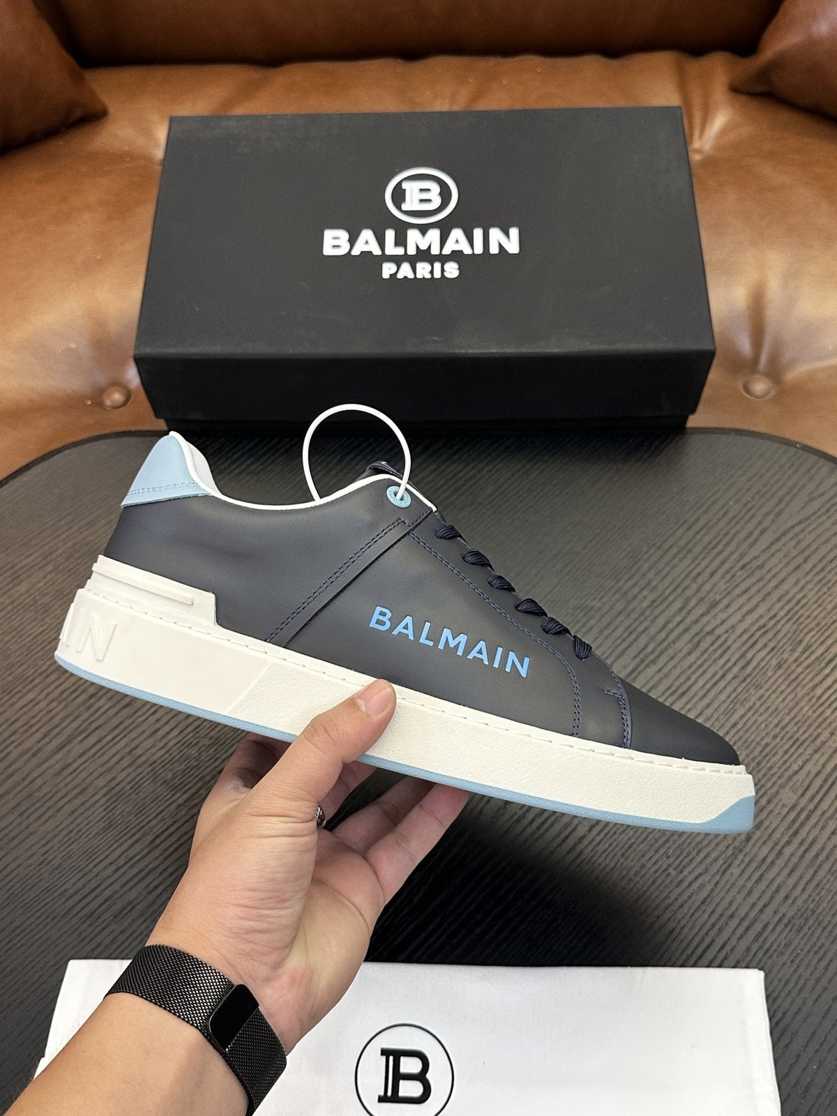 Balmain B-Skate Low-Top Sneakers