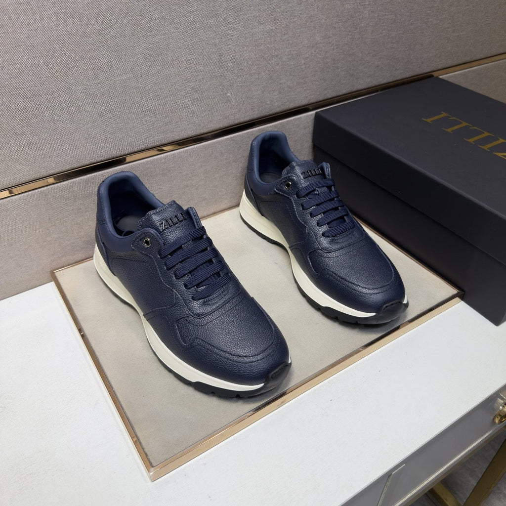ZILLI Panel-Detail Lace-Up Sneakers