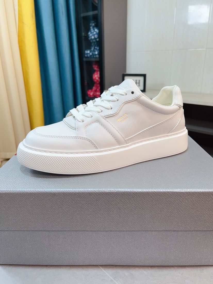 Prada Paneled Low-Top Sneakers