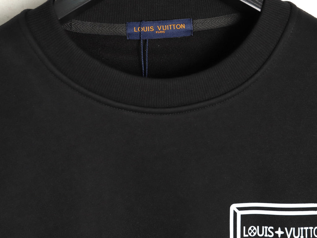 Louis Vuitton Shield Graphic Crewneck Sweatshirt - Black