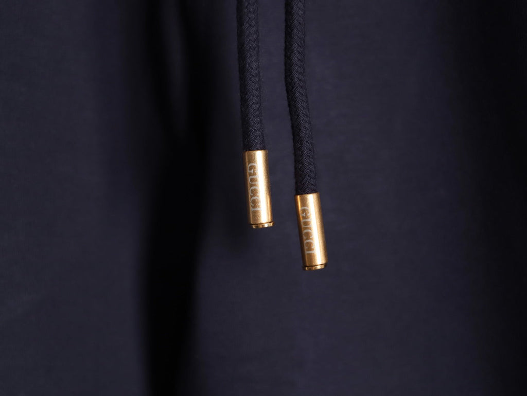 Gucci Double-Stripe Logo Drawstring Trousers - Navy